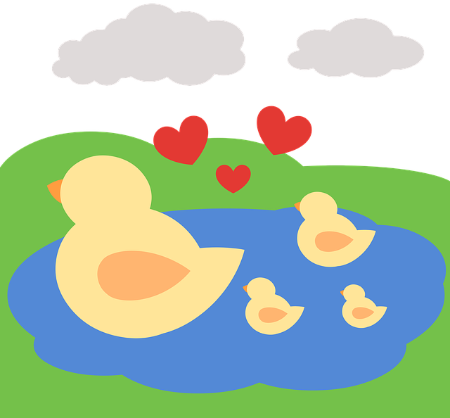 Free download Ducklings Family Animals -  free illustration to be edited with GIMP free online image editor