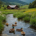 Duck wallpaper  screen for extension Chrome web store in OffiDocs Chromium