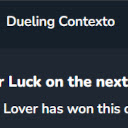 Dueling Contexto!  screen for extension Chrome web store in OffiDocs Chromium