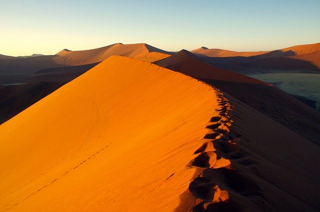 Téléchargement gratuit Dune 45 Viewpoint Namibie - photo ou image gratuite à éditer avec l'éditeur d'images en ligne GIMP