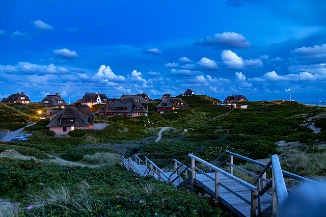 Gratis download Dunes Sylt Evening North - gratis foto of afbeelding om te bewerken met GIMP online afbeeldingseditor