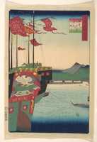 Free download Dutch and Chinese Ships in the Harbor at Nagasaki in Hizen Province free photo or picture to be edited with GIMP online image editor