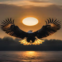 Eagle flapping its wings wallpaper  screen for extension Chrome web store in OffiDocs Chromium