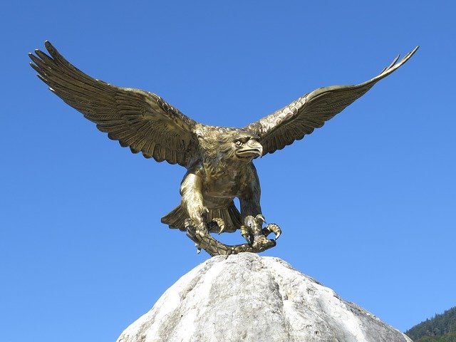 Free download Eagle Sculpture Brass -  free photo or picture to be edited with GIMP online image editor