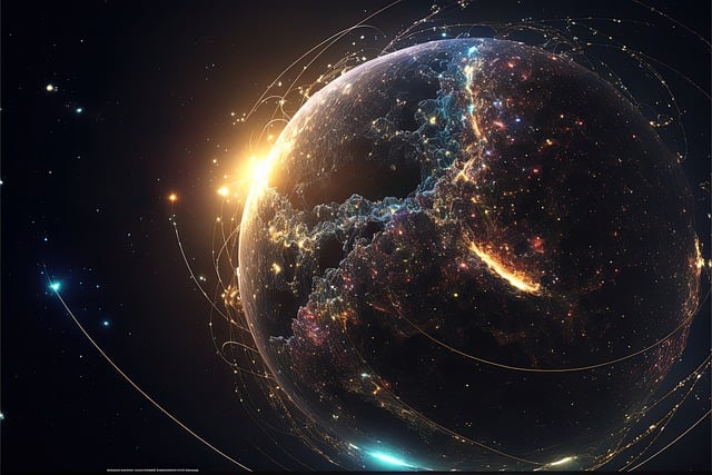 Scarica gratuitamente l'immagine gratuita del pianeta del corpo celeste digitale della terra da modificare con l'editor di immagini online gratuito di GIMP