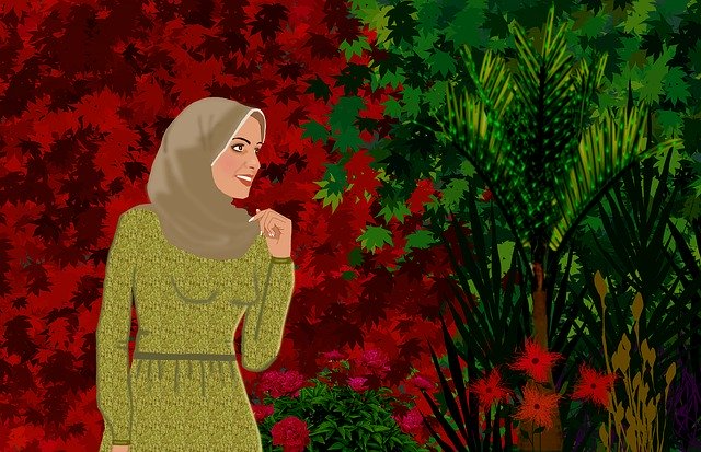 Free download East Indian Woman Head Covering -  free illustration to be edited with GIMP free online image editor
