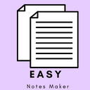Easy Notes Maker  screen for extension Chrome web store in OffiDocs Chromium