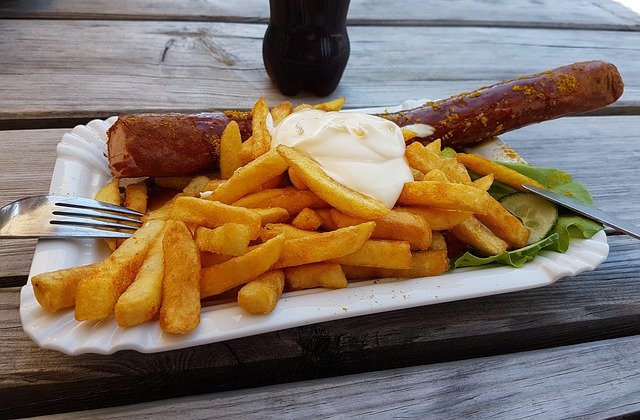 Free download Eat Currywurst Ketchup -  free photo or picture to be edited with GIMP online image editor