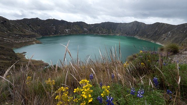 Free download Ecuador Quilotoa Crater Lake -  free photo or picture to be edited with GIMP online image editor