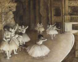 Free download Edgar Degas, Ballet Rehearsal On Stage free photo or picture to be edited with GIMP online image editor