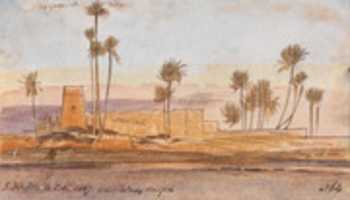 Free download Edward Lear, Near Wady Halfeh free photo or picture to be edited with GIMP online image editor
