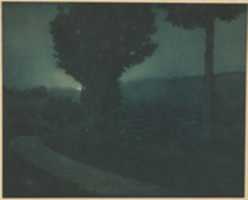 Free download Edward Steichen, Road Into The Valley Moonrise free photo or picture to be edited with GIMP online image editor