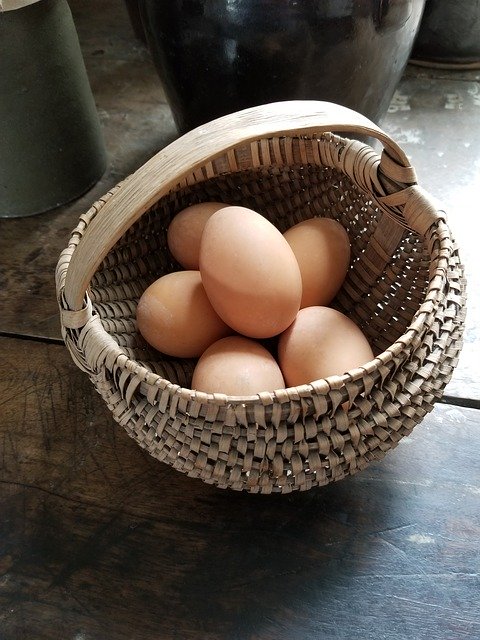 Безкоштовно завантажте Eggs Basket Vintage — безкоштовну фотографію чи зображення для редагування за допомогою онлайн-редактора зображень GIMP