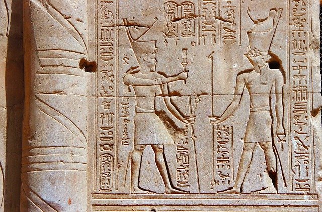 Free download egypt edfu temple engraving free picture to be edited with GIMP free online image editor