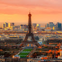 Eiffel tower at sunset wallpaper  screen for extension Chrome web store in OffiDocs Chromium