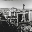 Eiffel Tower in Las Vegas in Black and White  screen for extension Chrome web store in OffiDocs Chromium
