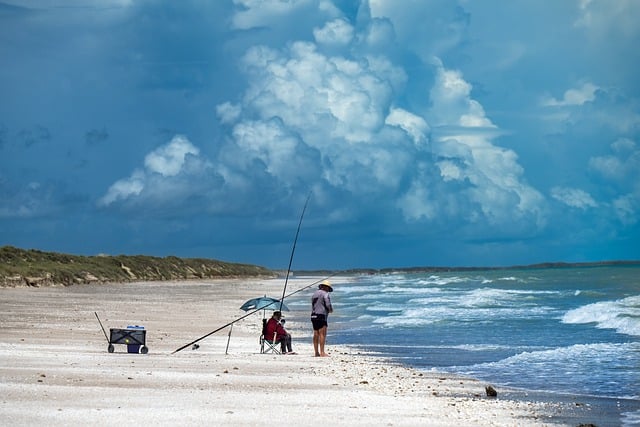Free download eighty mile beach fishing beach free picture to be edited with GIMP free online image editor