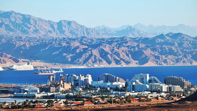 Free download eilat sea border hotel travel free picture to be edited with GIMP free online image editor