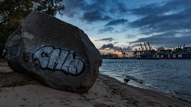 Download grátis Elbe Evening Water - foto ou imagem gratuita para ser editada com o editor de imagens online GIMP