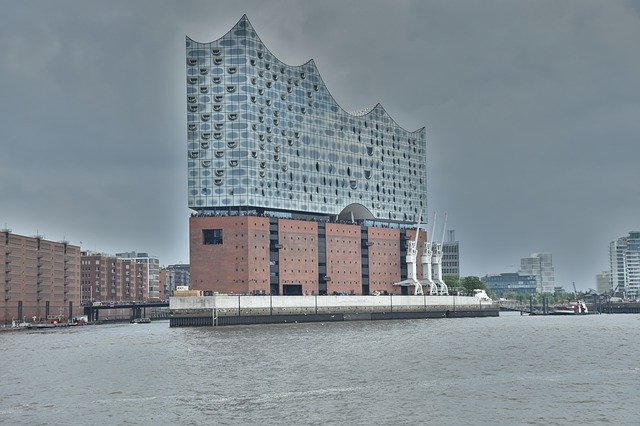 Muat turun percuma Elbe Philharmonic Hall Hamburg - foto atau gambar percuma untuk diedit dengan editor imej dalam talian GIMP