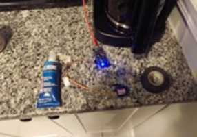 Free download electrical tape nodemcu servo glue and coffee pot on counter free photo or picture to be edited with GIMP online image editor