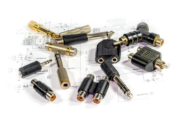 Free download Electronic Components Plugs Sound -  free photo or picture to be edited with GIMP online image editor