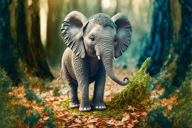 Free graphic elephant forest animal fantasy to be edited by GIMP free image editor by OffiDocs