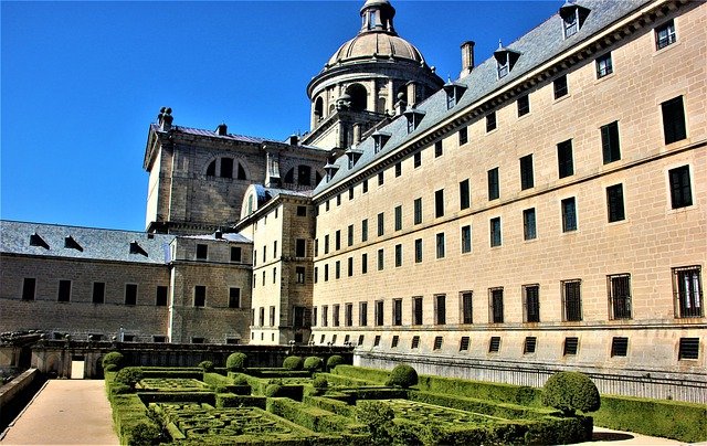 Free download el escorial monastery garden free picture to be edited with GIMP free online image editor