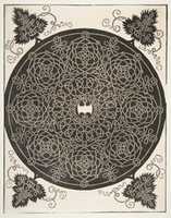 Free download Embroidery Pattern with Eight Large Wreaths and a Scalloped Shield in its Center free photo or picture to be edited with GIMP online image editor