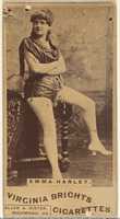 Free download Emma Hanley, from the Actors and Actresses series (N45, Type 1) for Virginia Brights Cigarettes free photo or picture to be edited with GIMP online image editor