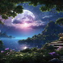 Enchanted Moonlit Lake  screen for extension Chrome web store in OffiDocs Chromium