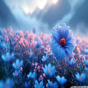 Enchanting Dreamscape in a Misty Floral Meadow  screen for extension Chrome web store in OffiDocs Chromium