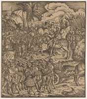 Free download Encounter of Two Generals Before Cleves, from Der Weisskunig free photo or picture to be edited with GIMP online image editor