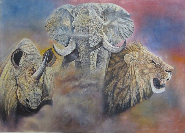 Free download Enormous Art Africa Painting -  free illustration to be edited with GIMP free online image editor