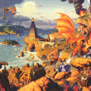 Epic Fantasy Battle Scene  screen for extension Chrome web store in OffiDocs Chromium