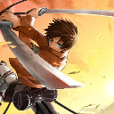 Eren Attack on Titan Anime Theme  screen for extension Chrome web store in OffiDocs Chromium
