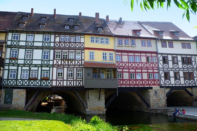 Free picture Erfurt Chandler Bridge Truss -  to be edited by GIMP free image editor by OffiDocs