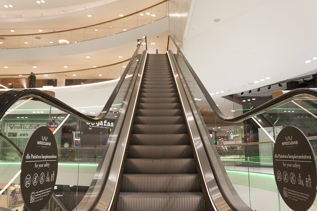 Free download Escalator Shopping Center Building -  free photo or picture to be edited with GIMP online image editor