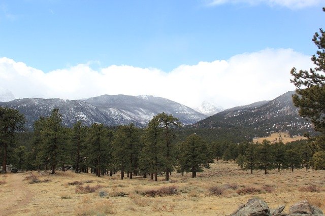 Free download Estes Park Rocky Mountains Snow -  free photo or picture to be edited with GIMP online image editor