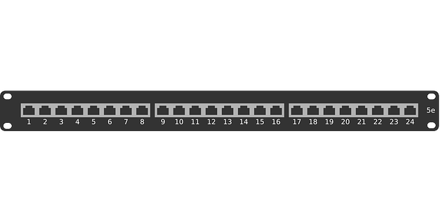 Free download Ethernet Patch Panel Rack Black - Free vector graphic on Pixabay free illustration to be edited with GIMP free online image editor