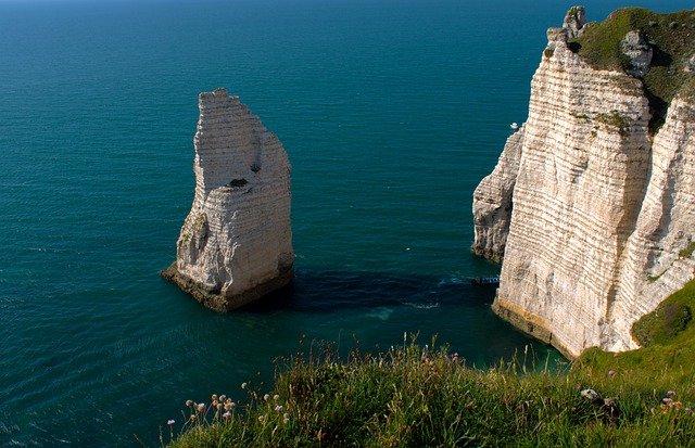 Free download etretat sea france normandy free picture to be edited with GIMP free online image editor