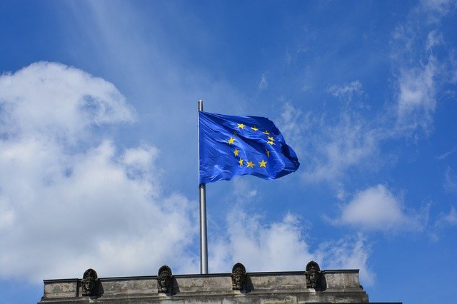 Bezpłatne pobieranie flagi europejskiej wybory europejskie darmowe zdjęcie do edycji za pomocą bezpłatnego internetowego edytora obrazów GIMP