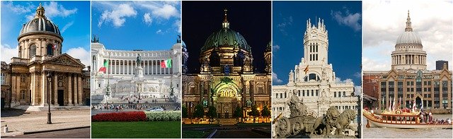 Free download Europe Collage Buildings -  free illustration to be edited with GIMP free online image editor