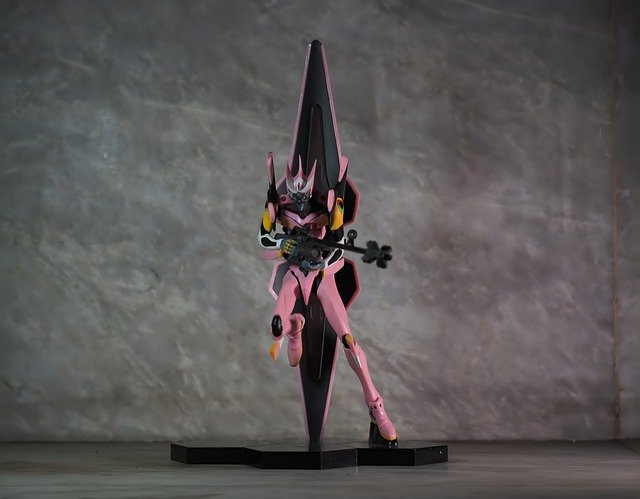 Free download eva unit 08 evangelion robot pink free picture to be edited with GIMP free online image editor