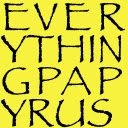 everything papyrus  screen for extension Chrome web store in OffiDocs Chromium
