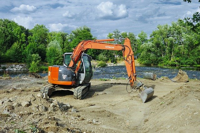 Free download Excavators Site Construction -  free free photo or picture to be edited with GIMP online image editor