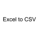 Excel to CSV  screen for extension Chrome web store in OffiDocs Chromium