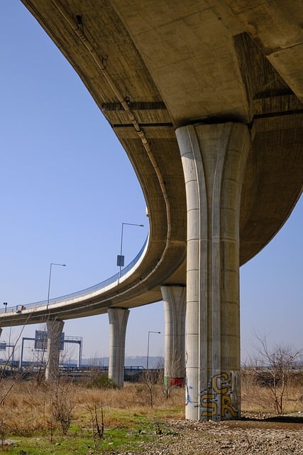 Free download expressway bridge piers columns free picture to be edited with GIMP free online image editor