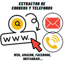 Extractor de Correos y Teléfonos  screen for extension Chrome web store in OffiDocs Chromium