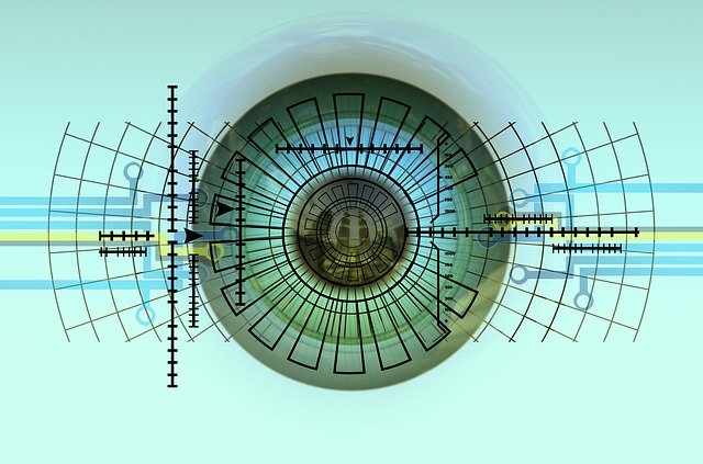 Bezpłatne pobieranie bezpłatnej ilustracji Eye Iris Biometrics do edycji za pomocą internetowego edytora obrazów GIMP